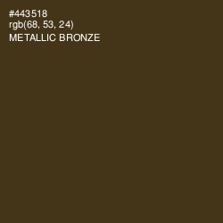 #443518 - Metallic Bronze Color Image